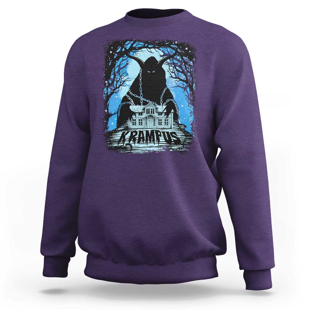 Dark Gothic Christmas Krampus Sweatshirt - Wonder Print Shop