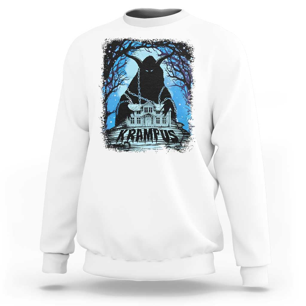 Dark Gothic Christmas Krampus Sweatshirt - Wonder Print Shop
