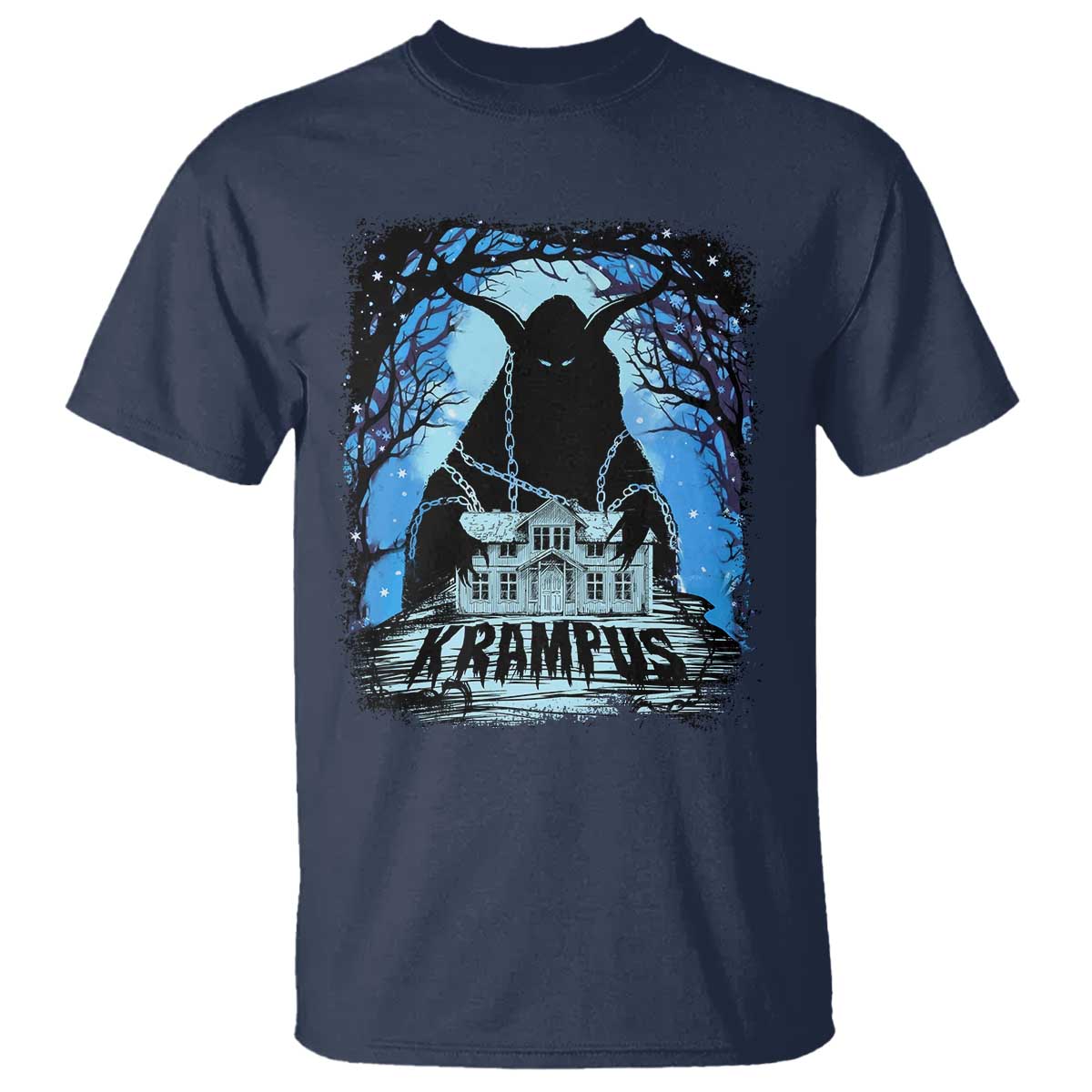 Dark Gothic Christmas Krampus T Shirt - Wonder Print Shop