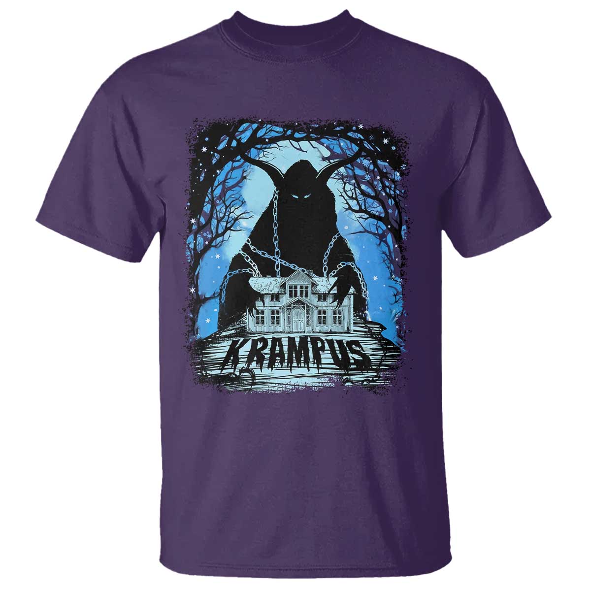 Dark Gothic Christmas Krampus T Shirt - Wonder Print Shop