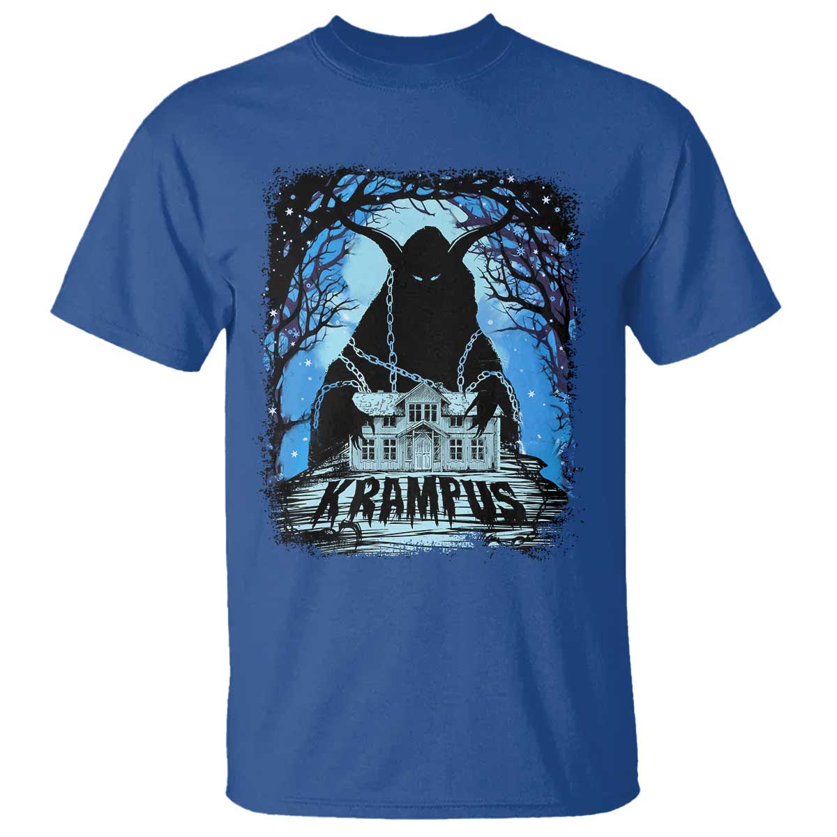 Dark Gothic Christmas Krampus T Shirt - Wonder Print Shop