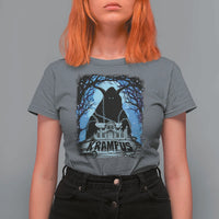 Dark Gothic Christmas Krampus T Shirt For Women - Wonder Print Shop