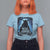 Dark Gothic Christmas Krampus T Shirt For Women - Wonder Print Shop