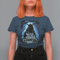 Dark Gothic Christmas Krampus T Shirt For Women - Wonder Print Shop
