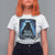 Dark Gothic Christmas Krampus T Shirt For Women - Wonder Print Shop