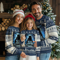 Dark Gothic Christmas Krampus Ugly Christmas Sweater - Wonder Print Shop