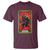 Christmas Krampus T Shirt American Traditional Tarot Card - Wonder Print Shop