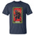 Christmas Krampus T Shirt American Traditional Tarot Card - Wonder Print Shop