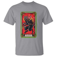 Christmas Krampus T Shirt American Traditional Tarot Card - Wonder Print Shop