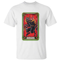 Christmas Krampus T Shirt American Traditional Tarot Card - Wonder Print Shop