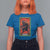 Christmas Krampus T Shirt For Women American Traditional Tarot Card - Wonder Print Shop