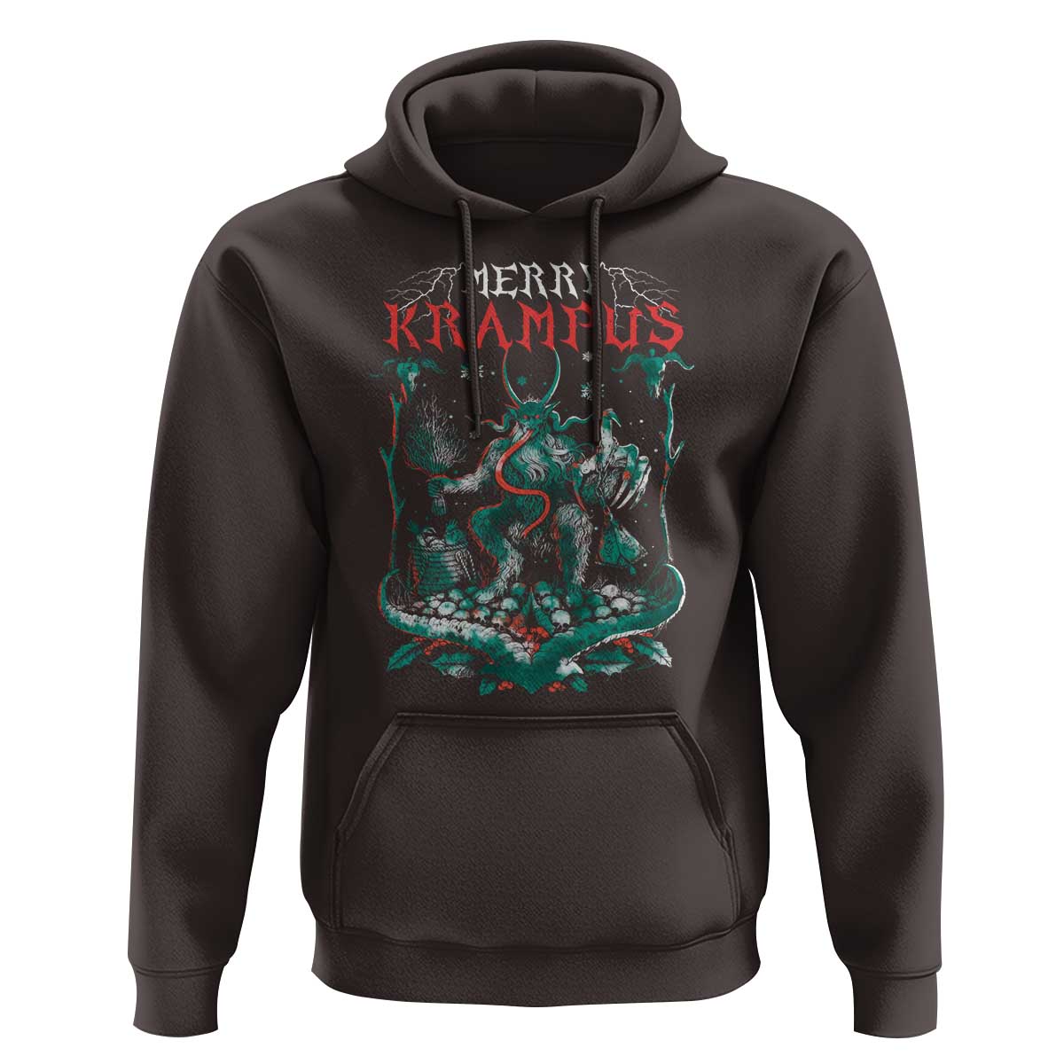 Horror Christmas Merry Krampus Hoodie
