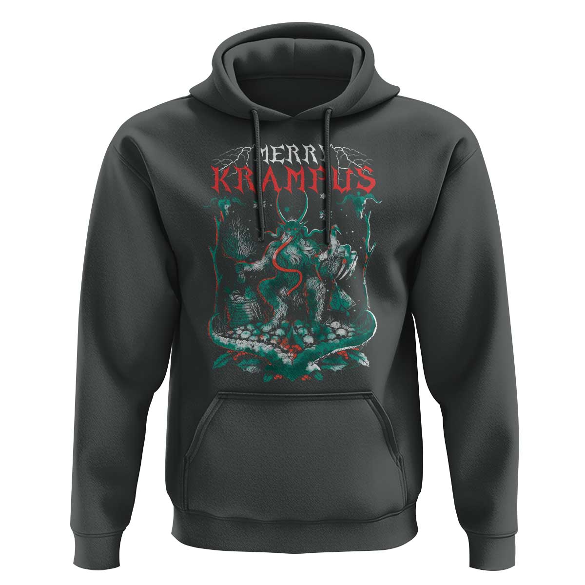 Horror Christmas Merry Krampus Hoodie