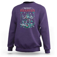 Horror Christmas Merry Krampus Sweatshirt - Wonder Print Shop