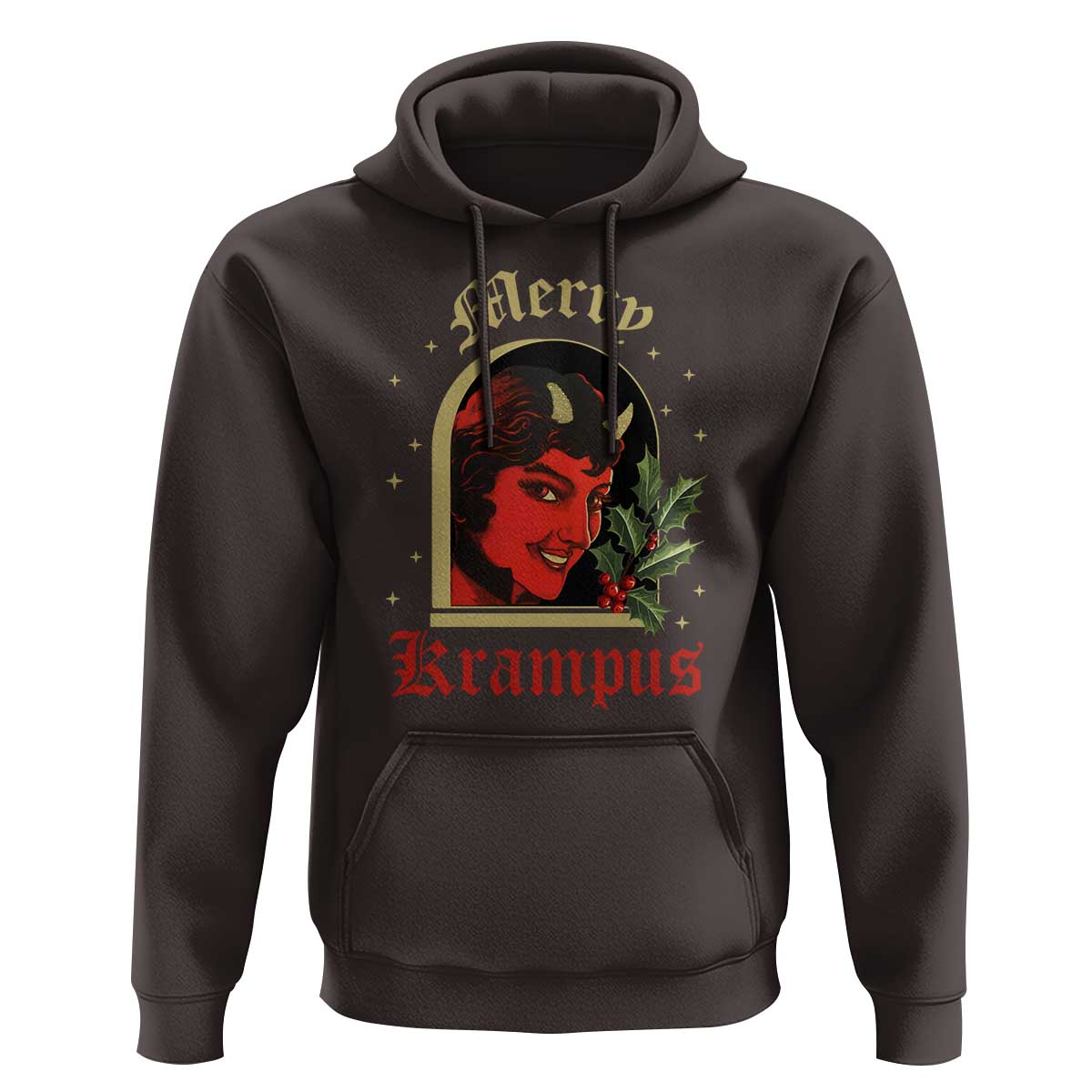 Horror Christmas Female Krampus Hoodie