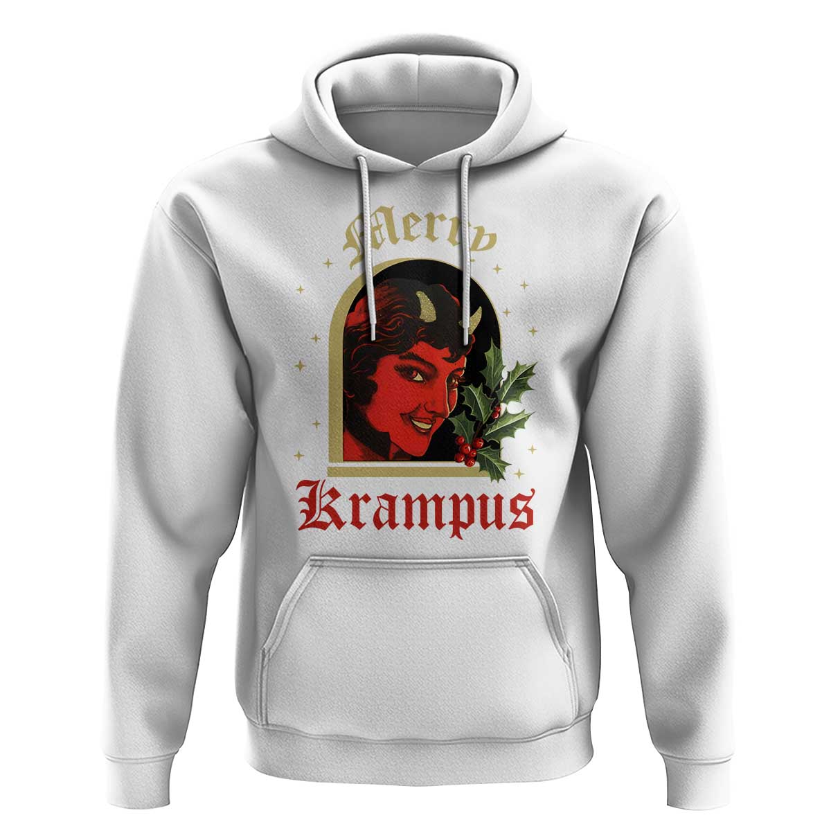 Horror Christmas Female Krampus Hoodie