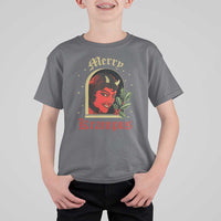 Horror Christmas Female Krampus T Shirt For Kid - Wonder Print Shop
