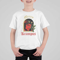 Horror Christmas Female Krampus T Shirt For Kid - Wonder Print Shop