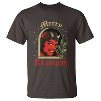 Horror Christmas Female Krampus T Shirt - Wonder Print Shop