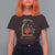 Horror Christmas Female Krampus T Shirt For Women - Wonder Print Shop