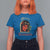 Horror Christmas Female Krampus T Shirt For Women - Wonder Print Shop
