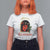 Horror Christmas Female Krampus T Shirt For Women - Wonder Print Shop