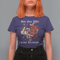 Funny Christmas T Shirt For Women Hide Your Wife From Krampus - Wonder Print Shop