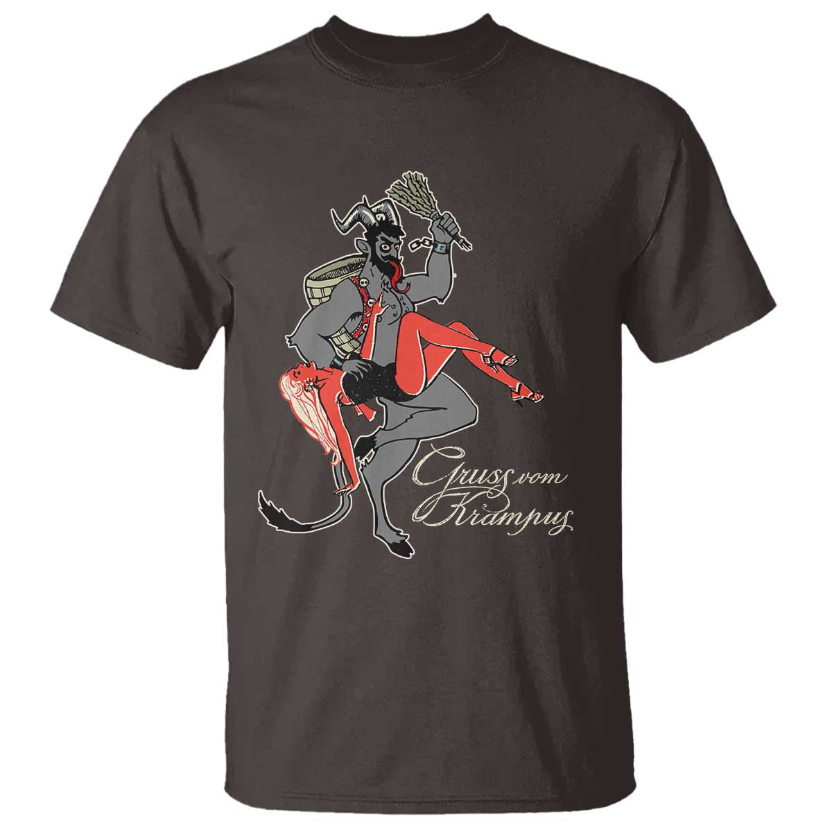 Funny Christmas Gruss Vom Krampus T Shirt - Wonder Print Shop