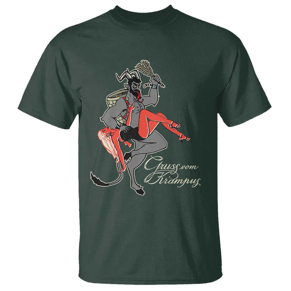 Funny Christmas Gruss Vom Krampus T Shirt - Wonder Print Shop