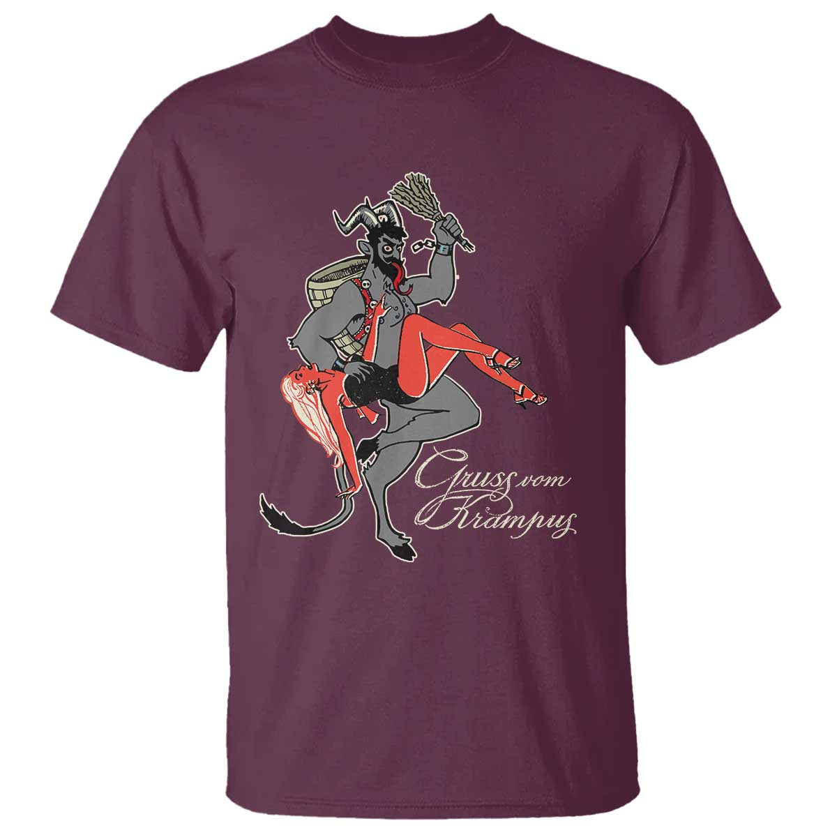 Funny Christmas Gruss Vom Krampus T Shirt - Wonder Print Shop