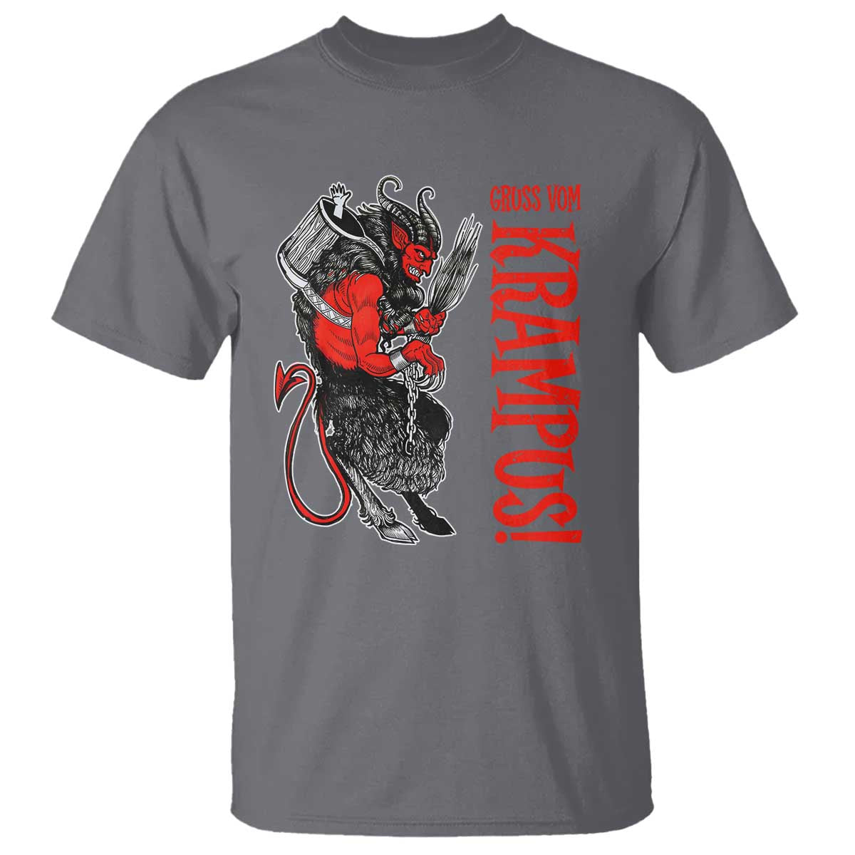 Horror Christmas Gruss Vom Krampus T Shirt - Wonder Print Shop