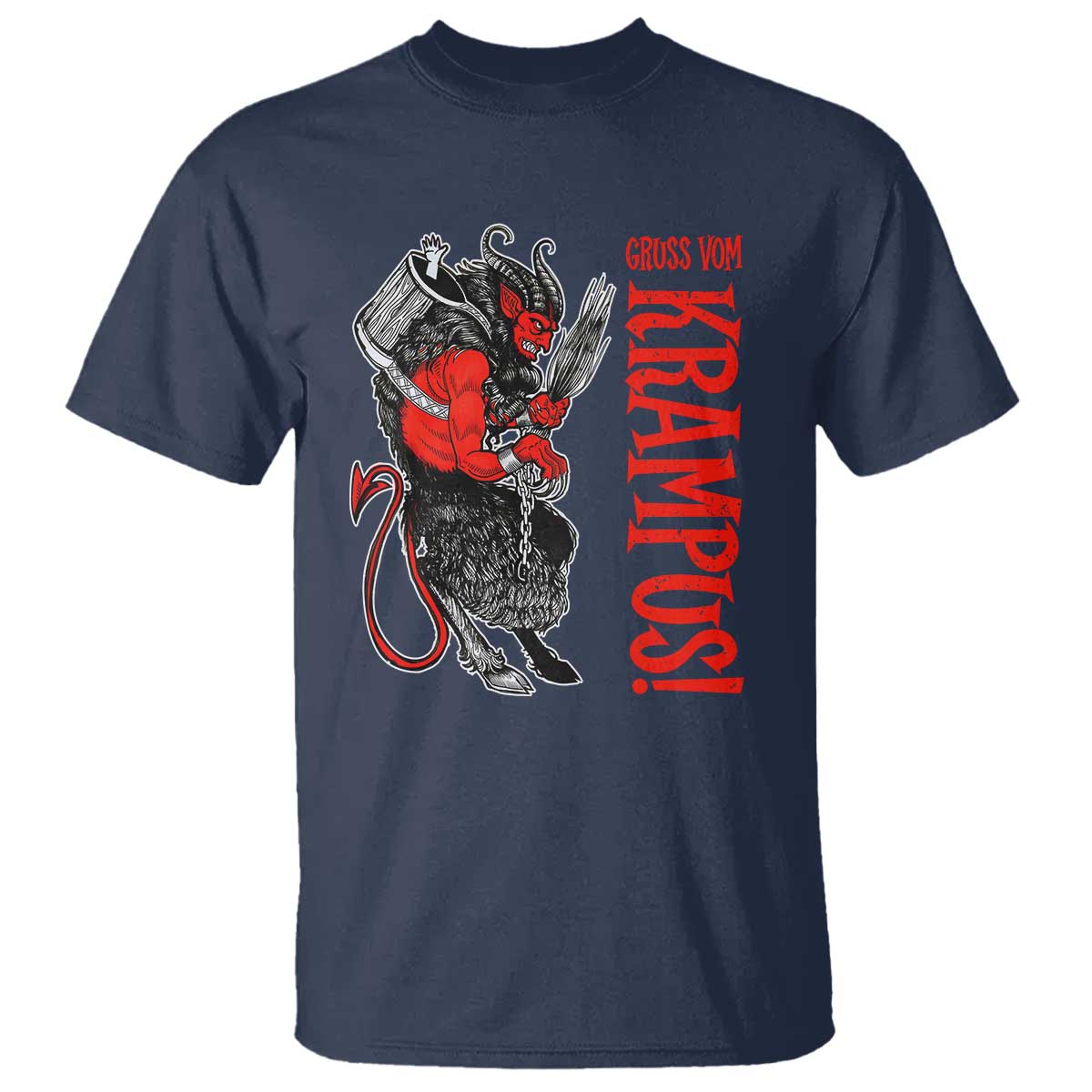 Horror Christmas Gruss Vom Krampus T Shirt - Wonder Print Shop