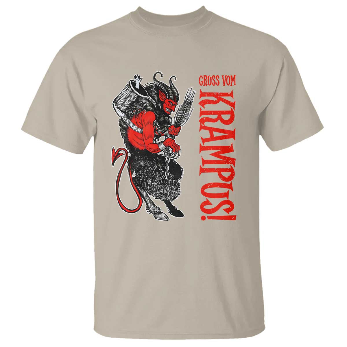 Horror Christmas Gruss Vom Krampus T Shirt - Wonder Print Shop