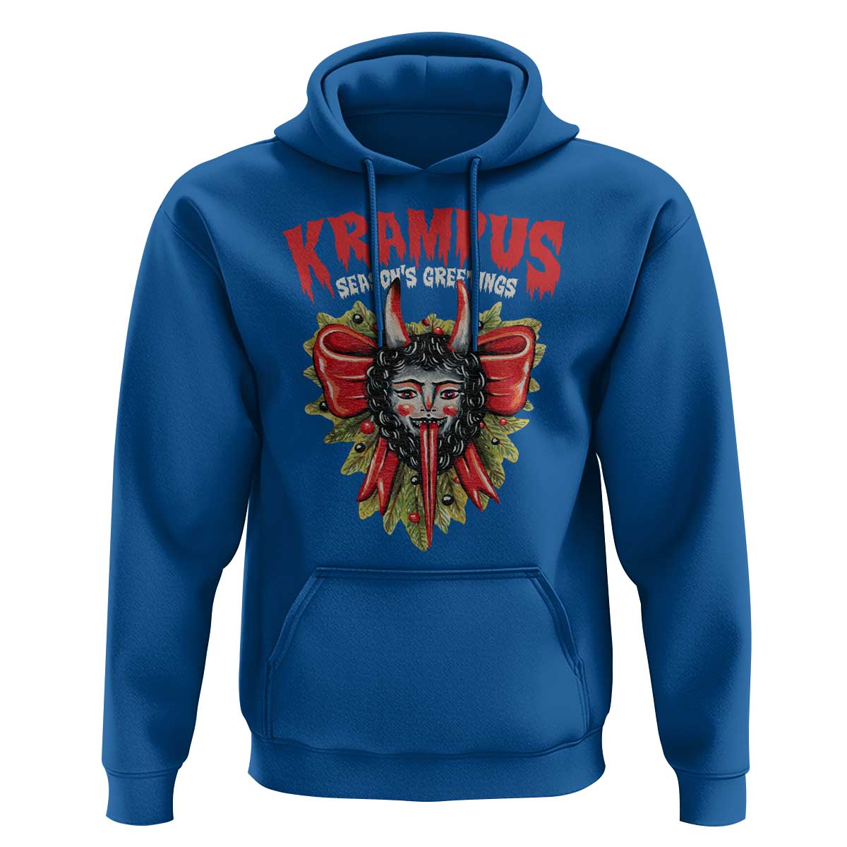 Christmas Krampus Hoodie Season Greeting Coquette Bow Krampus