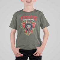 Christmas Krampus T Shirt For Kid Season Greeting Coquette Bow Krampus - Wonder Print Shop