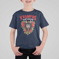 Christmas Krampus T Shirt For Kid Season Greeting Coquette Bow Krampus - Wonder Print Shop