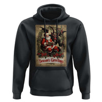 Christmas Krampus Hoodie Season Greeting Vintage Tarot Card