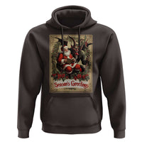 Christmas Krampus Hoodie Season Greeting Vintage Tarot Card