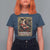 Christmas Krampus T Shirt For Women Season Greeting Vintage Tarot Card - Wonder Print Shop