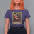 Christmas Krampus T Shirt For Women Season Greeting Vintage Tarot Card - Wonder Print Shop