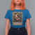Christmas Krampus T Shirt For Women Season Greeting Vintage Tarot Card - Wonder Print Shop