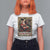 Christmas Krampus T Shirt For Women Season Greeting Vintage Tarot Card - Wonder Print Shop