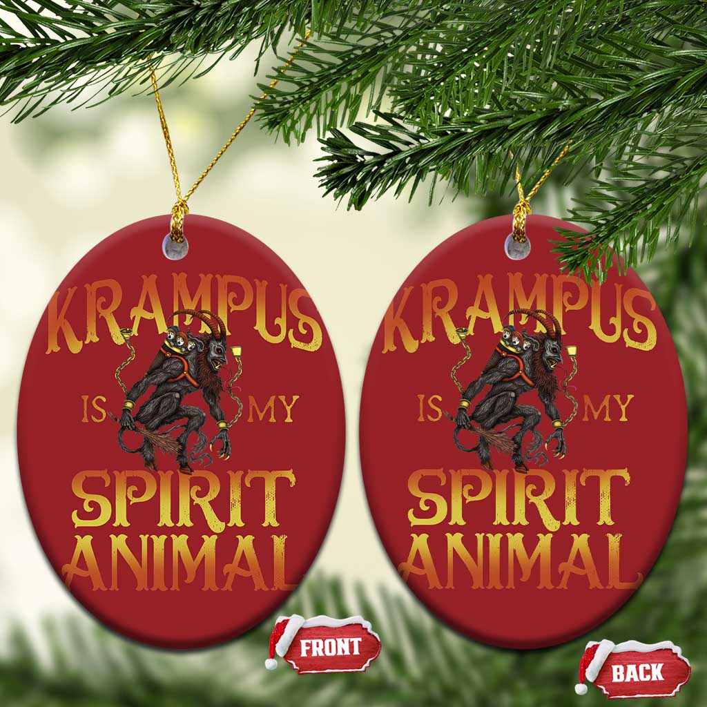Xmas Krampus is My Spirit Animal Christmas Ornament - Wonder Print Shop