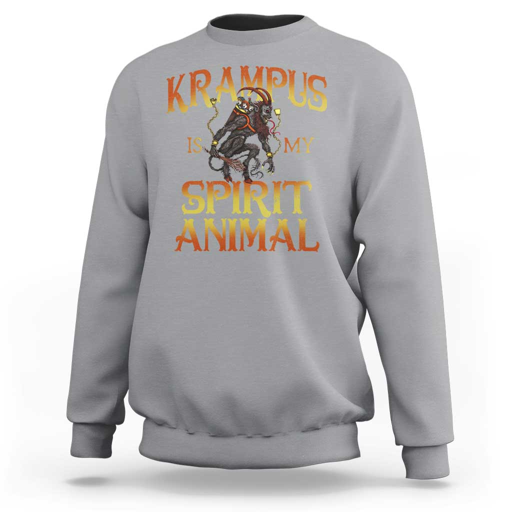 Christmas Krampus is My Spirit Animal Sweatshirt - Wonder Print Shop