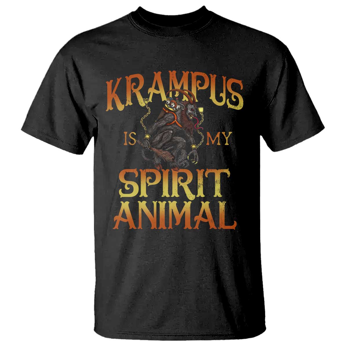Christmas Krampus is My Spirit Animal T Shirt - Wonder Print Shop