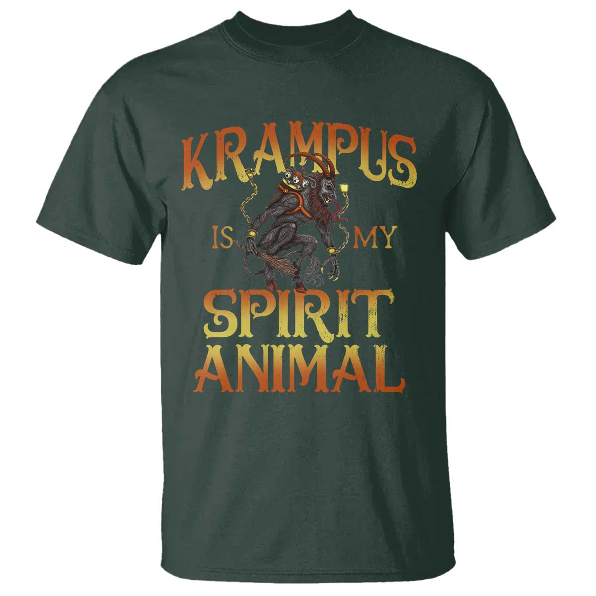 Christmas Krampus is My Spirit Animal T Shirt - Wonder Print Shop