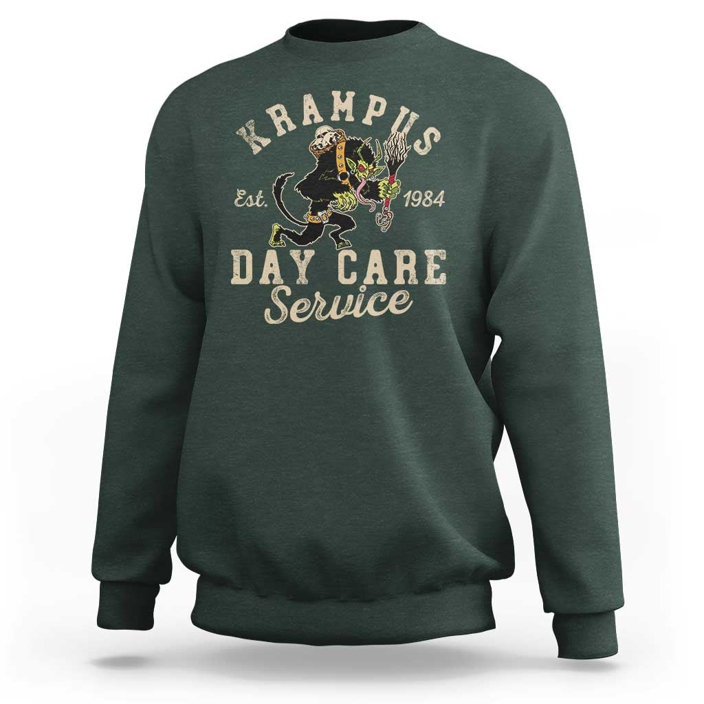 Christmas Krampus Day Care Service Sweatshirt - Wonder Print Shop