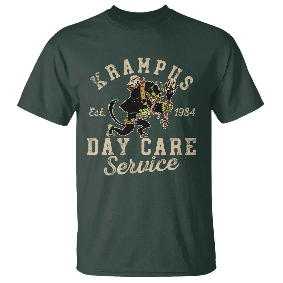 Christmas Krampus Day Care Service T Shirt - Wonder Print Shop