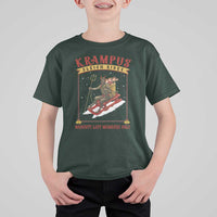 Funny Krampus Sleigh Rides T Shirt For Kid Naughty List Members Only - Wonder Print Shop
