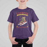 Funny Krampus Sleigh Rides T Shirt For Kid Naughty List Members Only - Wonder Print Shop